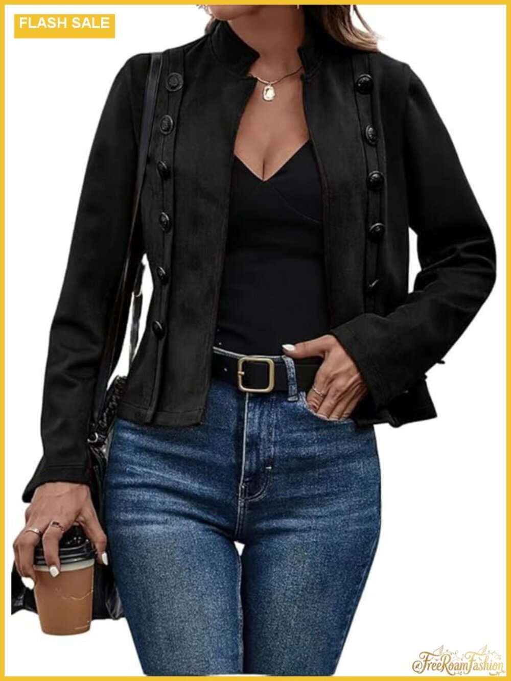 Faux Suede Jacket Women Casual Long Sleeve Open Front Blazer Coat Fall Outfit